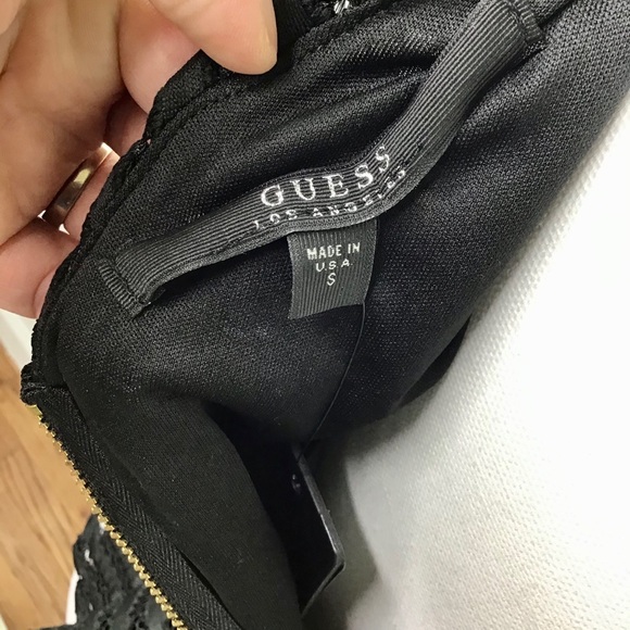 Guess Matilda Sleeveless Show Mesh Peplum Top - Picture 11 of 15